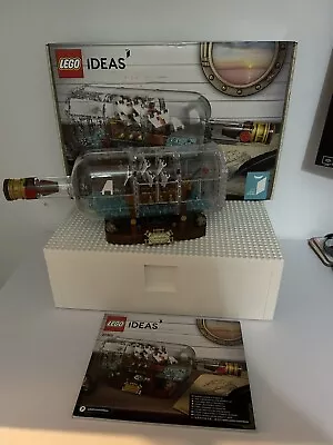 Buy LEGO Ideas#21323: Ship In A Bottle - Complete With Box • 79.99£