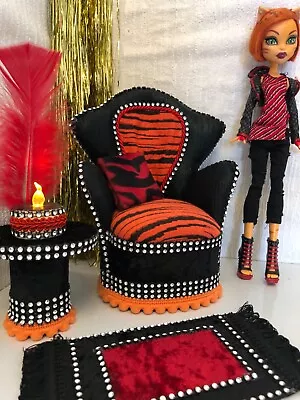 Buy Pinkrosemh Armchair Couch Furniture Barbie Monster High Blythe Dolls Toralei • 30.87£