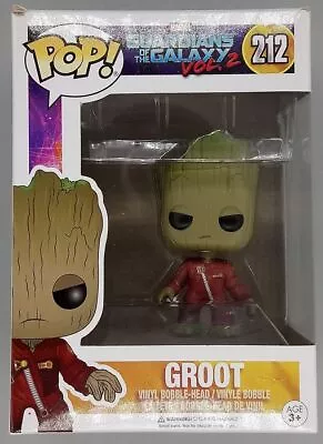 Buy Funko POP #212 Groot (Ravager Jumpsuit) Guardian Of The Galaxy Vol 2 Damaged Box • 14.99£