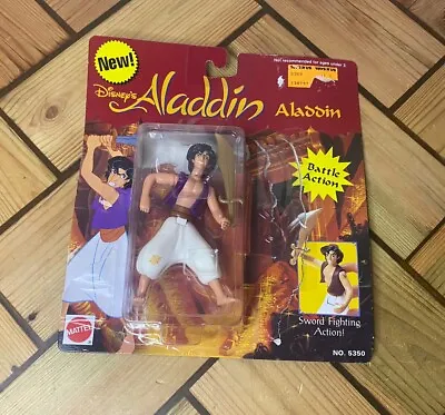 Buy Vintage Disney Aladdin Action Figure- Boxed On Card 1993- Sword Battle Action • 9.99£