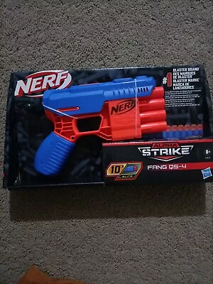 Buy Nerf Alpha Strike Fang QS-4 Foam Dart Blaster With 10 Darts Brand New Hasbro  • 8.99£