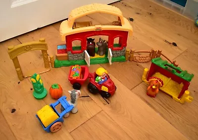 Buy Vintage Fisher Price Little People Animal Sounds (Working) Stable + Extras, VGC • 20.99£
