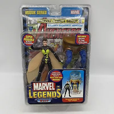 Buy Toybiz Marvel Legends Wasp - MODOK BAF Wave - New & Sealed - Avengers • 18.99£