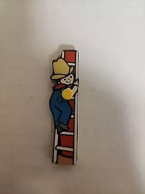 Buy Vintage Fisher Price Barn Puzzle Piece Boy On Ladder- Wood Peg Puzzle Piece Only • 4.72£