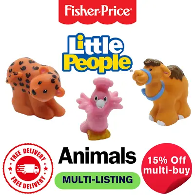 Buy Fisher-Price Little People Animal Figures For Preschool Kids Toy Ages 6+ • 6£