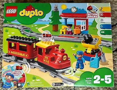 Buy Boxed And Unopened Steam Train LEGO DUPLO 10874 • 48.99£