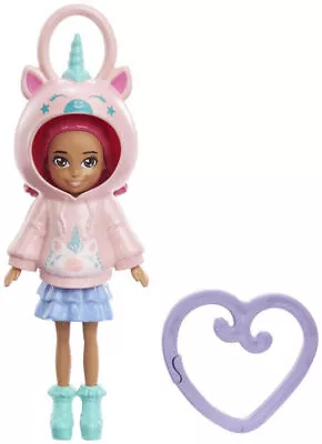 Buy Mattel Polly Pocket Miniature Doll - With Unicorn Hoodie For 4 Years HKW02 • 25.68£