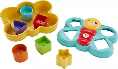 Buy Fisher-Price Butterfly Shape Sorter, Baby Shape Sorter Toy With Different Colour • 11.17£