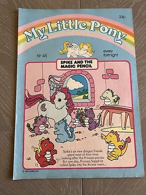 Buy Vintage My Little Pony G1 Comic Magazine UK Hasbro 1987 Issue No 45 • 5£