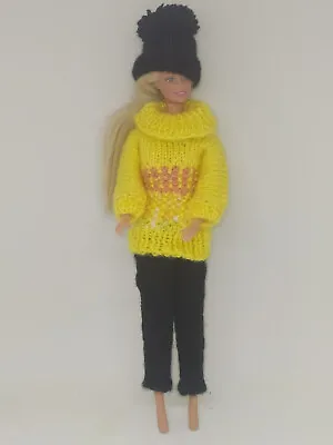 Buy Doll Clothes Fit Barbie Size 30 Pants Sweater, Hat Handmade 6596 • 6.90£