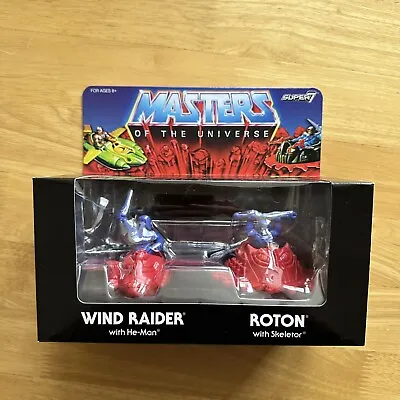 Buy Super 7 Masters Of The Universe Muscle Wind Raider Roton Exclusive Figure Set • 13.99£