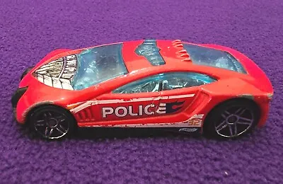 Buy Hot Wheels Mattel Red 2010 Speed Trap Police Car Made In Thailand F44 T9685 • 6.99£