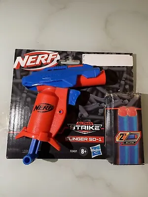 Buy Nerf Alpha Strike Slinger SD-1 Single-Fire Dart Blaster + 2 Darts - New • 2.49£