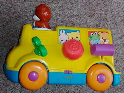 Buy Retro / Vintage Fisher Price Colourful Interactive Musical Pop Up Animal Bus Vgc • 4.50£