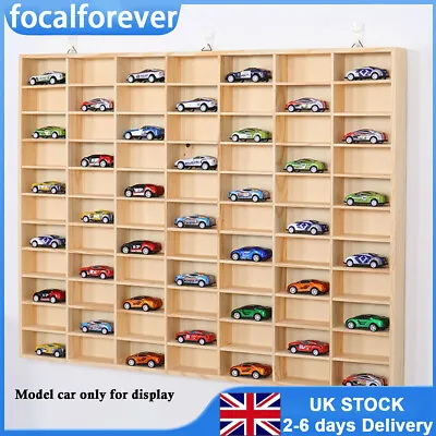Buy FOR Hot Wheel Diecast Car Matchbox 1/64 Display Car Model Storage Wooden Case UK • 24.31£
