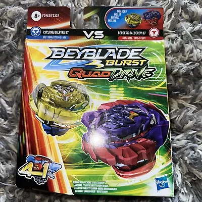 Buy Beyblade Burst QuadDrive Berserk Balderov B7 And Cyclone Belfyre B7 • 19.99£