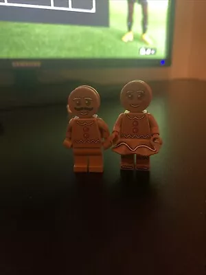 Buy LEGO Gingerbread Man And Gingerbread Woman Minifigures NEW • 10£