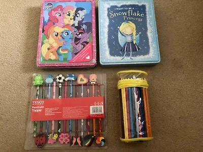 Buy My Little Pony, Snowflake Princess Tin, Colouring Pencils, Toppers Christmas New • 7.59£