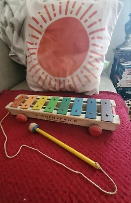 Buy 🔥 RARE Antiquity Circa 1960's-70's Fisher Price Pull-a-tune Xylophone 🔥 • 18.33£