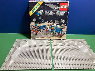 Buy Lego 305 Lunar Base Plates X 2 Pack In 1979 Box! VGC. • 25.42£