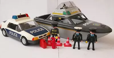 Buy Playmobil - Police Car & Police Patrol Boat W Figures • 15.99£
