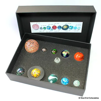Buy Solar System Model Orrery Globe Display Glass Marbles In Presentation Box • 39.99£