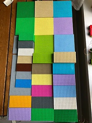 Buy Lego Base Plates Sizes Are In Studs NOT Inches Or Cm  16x16, 8x16, 6x12  (79) • 1.40£