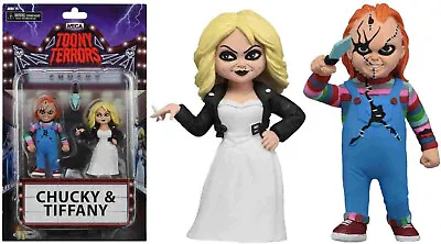 Buy NECA Bride Of Chucky & Tiffany 6” Scale Toony Terrors Action Figure 2-Pack  New • 29.99£