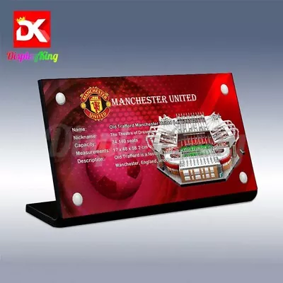 Buy DK - Acrylic Display Plaque For Lego Old Trafford Manchester United 10272 • 17.41£