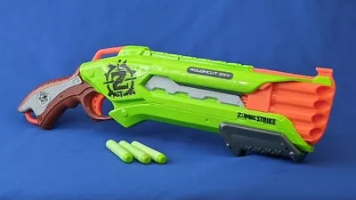 Buy NERF Zombie Strike Rough Cut 2x4 Green - Pump Action Smart AR Blaster • 15.99£