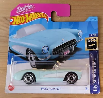 Buy Hot Wheels Barbie 1956 Corvette Blue • 0.99£