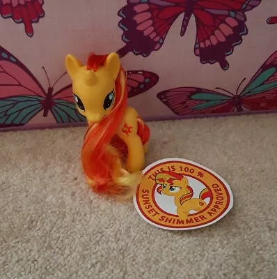 Buy My Little Pony G4 Rare Unicorn Sunset Shimmer & Sticker. No Marks  • 15£