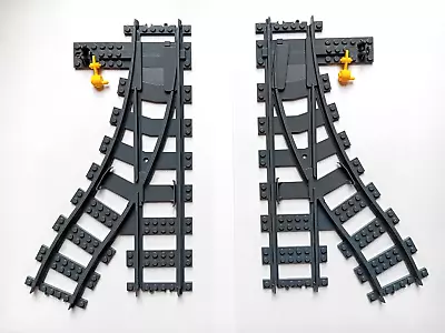 Buy New Lego Plastic Train Switch Right & Switch Left Ground Throw Part 53404 53407 • 21.99£