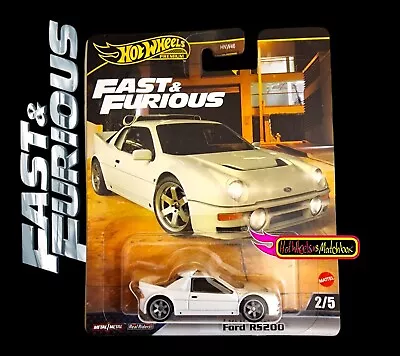 Buy Hot Wheels FORD RS200 FAST AND FURIOUS PREMIUM E CASE 2024 • 10£