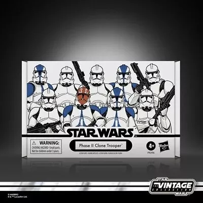 Buy Star Wars The Vintage Collection Phase II Clone Trooper 3 3/4-Inch Figure 4pack • 69.99£