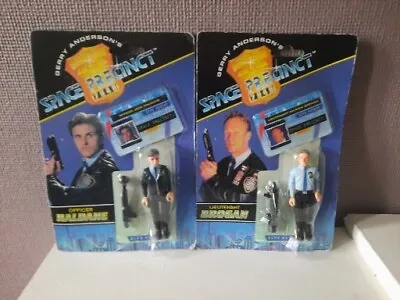 Buy 2 Vintage 1994 Gerry Anderson Space Precinct Lieutenant Brogan + Officer Haldane • 15£