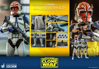 Buy Star Wars - The Clone Wars - Captain Vaughn 1/6 Figure • 234.34£