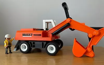 Buy Playmobil 6860 Maxx 7 Digger / Excavator Construction City Life Great Condition • 15.50£