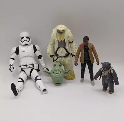 Buy Vintage Star Wars Figures Job Lot Bundle X5 Yoda MicroMachines, Stormtrooper Etc • 16£