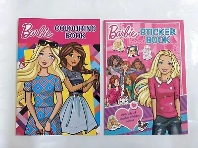 Buy Barbie Sticker & Colouring Book Bundle Great Children Gift / Party Gift New • 6£