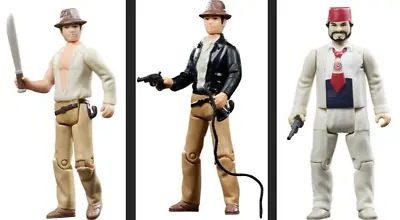 Buy Indiana Jones Retro Collection Actionfigures 10 Cm By Kenner, Set Of 3. (c) • 36£