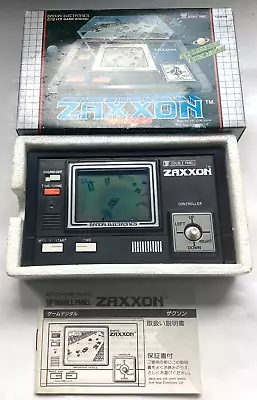 Buy Vintage 1982 RARE GD BANDAI ZAXXON Double Panel LCD GAME (Near Mint Condition) • 95£