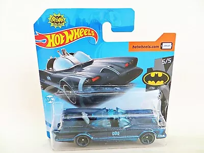 Buy Hot Wheels '1966 Tv Series Batmobile' Blue Decals. Mib/boxed/carded/short Card • 7.99£
