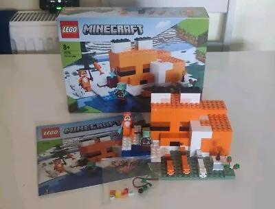 Buy LEGO Minecraft: The Fox Lodge (21178) 100% Complete Built Once From New  • 4.99£
