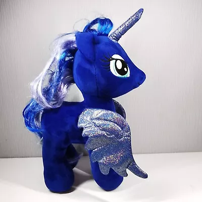 Buy Build A Bear My Little Pony Princess Luna Unicorn Blue 16” Plush • 14.95£
