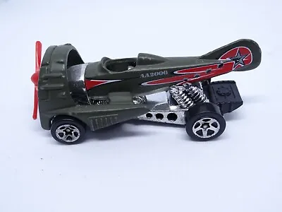Buy Hot Wheels Dog Fighter HW Aerial Attack Green Car Plane AA2006 • 4.90£