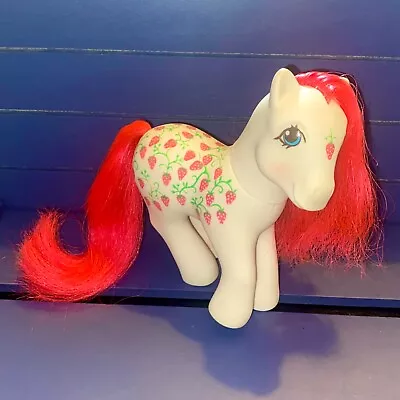 Buy Vintage G1 Sugarberry My Little Pony Twice As Fancy Ponies 1980s Strawberry Fair • 24.99£