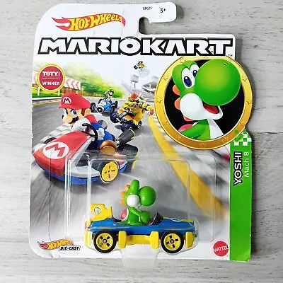Buy Hot Wheels Mario Kart Yoshi Mach 8 - New Sealed 2020 Rare Toy • 14.95£