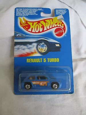 Buy Hot Wheels Rare 1990 Renault 5 Turbo GT Sealed In Blue International Card • 6.99£