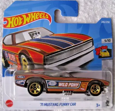 Buy Hot Wheels '71 Ford Mustang Funny Car 9/10 Hw Drag Strip Mint Short Card 101 • 4.99£